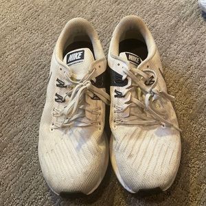 White Nike Running Shoes